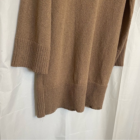 Women’s Brown Long Wide Sleeve Sweater Mini Dress Size Small - Picture 14 of 14
